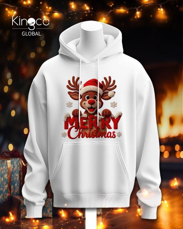 Christmas white hoodies